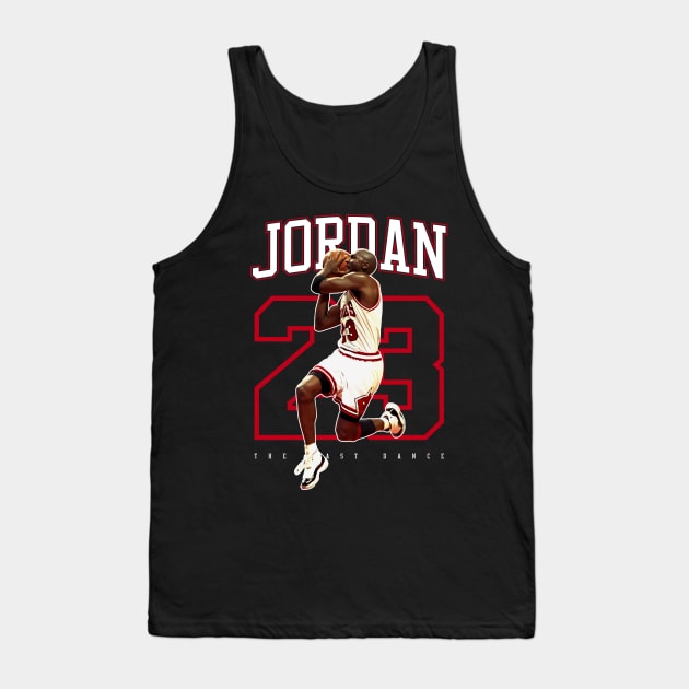 Michael Jordan 23 Basketball Legend Tank Top by Leopards